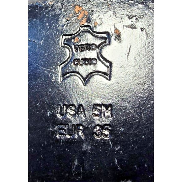 VTG Via Spiga Ladonna Bordeaux Stud Loafers 5M - Picture 7 of 16